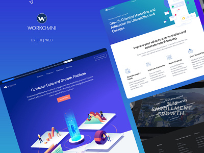 Workomni Web Site growth platform ui ux design workomni