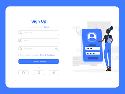 Sign Up Page | Daily UI #001