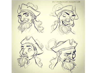 Pirate Expressions characterdesign