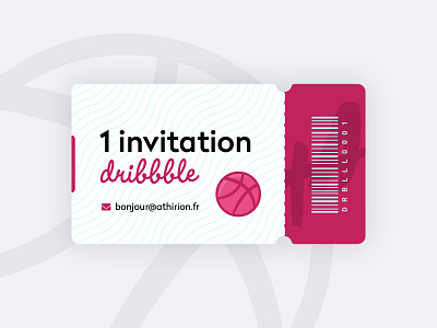 Invitation Dribbble