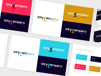 OxygenServ Branding branding branding and identity colorful design icon iconography logo logo design oxygen startup branding startup logo typography