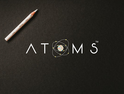 ATOMS LOGO DESIGN branding design graphic design illustration logo logo design minimal ui ux vector