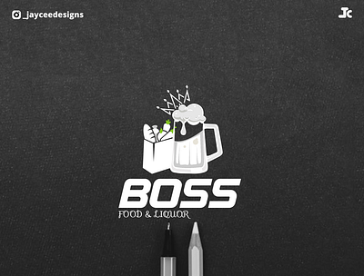 BOSS food&liquor branding design graphic design logo logo design minimal vector