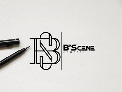 B SCENE APPAREL branding design graphic design logo logo design minimal vector