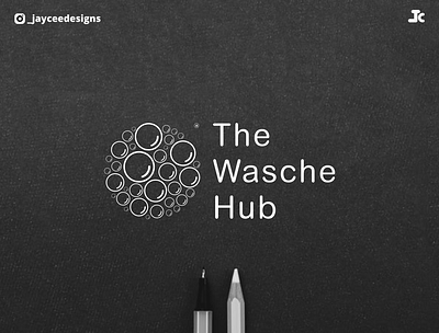 The wasche hub logo design. brand branding design graphic design logo logo design minimal monogram vector