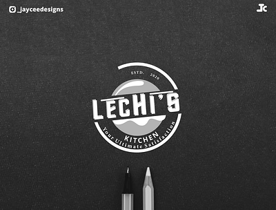 Lechi's kitchen logo design. branding design graphic design logo logo design minimal vector