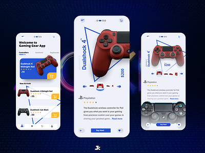 PLAY STATION 4 CONTROLLER UIUX APP PAGE branding graphic design illustration ui uiui designer uiux user interface