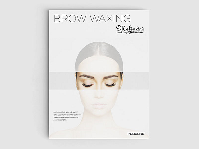 Eyebrow Waxing Poster event flyer poster print