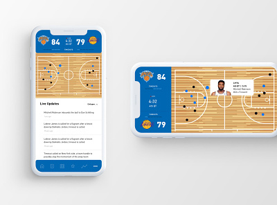 New York Knicks Official App mobile app design new york knicks visual design