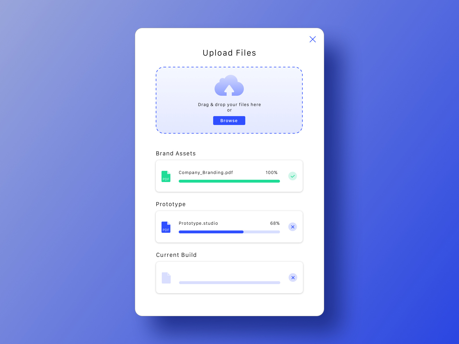 File Upload by Olivia Bailey on Dribbble