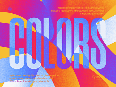 Colors design flat gradient grain graphic design illustration minimal typogaphy