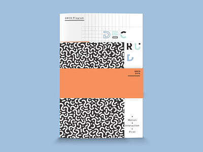 (de)constructed print program brochure daap deconstruct exhibition experimental font magazine print show type typeface typography