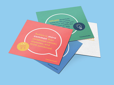 TransitionToolkit Fact Cards autism bubble cards color facts fun layout print speech typography