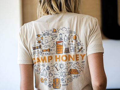 Camp Honey Shirt apparel california camp honey icon mountains summer t shirt tee vintage