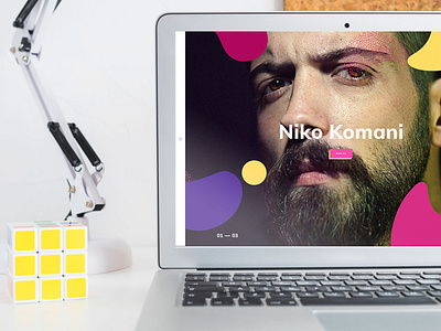 Niko Komani - Fashion Stylist Website abbybased branding colorful design fashion fashion app fashion brand fashion stylist fashion web fashionstore landing playful uxdesign website website design