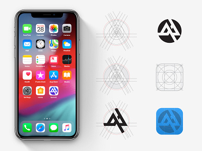 Daily UI#5 app app design branding design dailyui fibonacci geometric icon icon design ios ios app design logo minimal ui ux