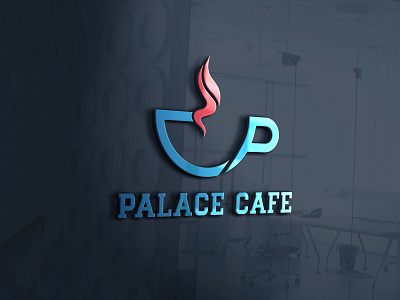 Palace Cafe - Modern Restaurant Logo Design bar graphic design hotel logo logo design palace cafe restaurent logo
