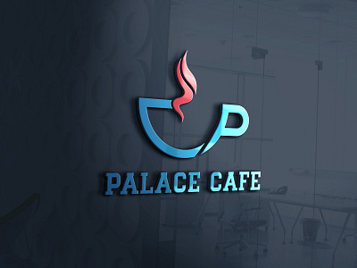 Palace Cafe - Modern Restaurant Logo Design