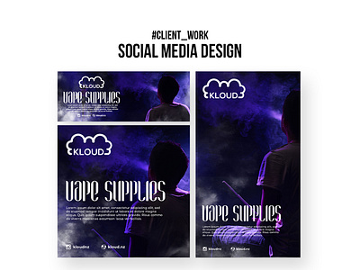 Vape - Social Media Design