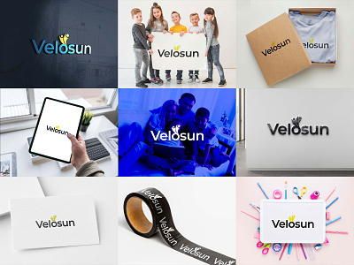 Velosun Logo Design For Client | Old Work branding college logo logo design school logo symble velosun logo