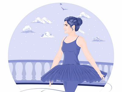 Dancing Girl design graphic design illustration vector vectorart