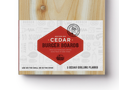 Special Packaging Design - Grilling Planks design flat illustration package design packaging print print design typography