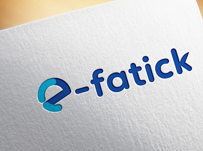 Logo | e-fatick 3d branding graphic design logo