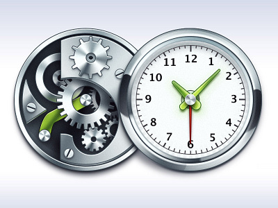 Simple and powerful interface clocks icon illustration startask task