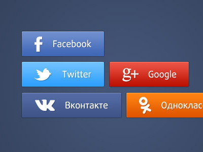 Login buttons from InspireMe 2.0 button facebook google inspireme login odnoklassniki spark twitter vkontakte