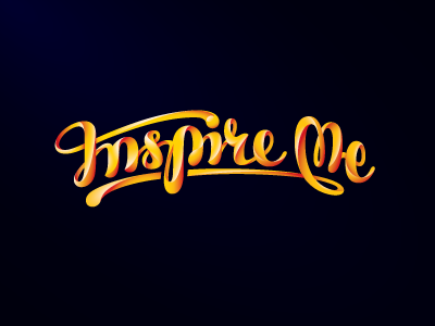 InspireMe lettering inspireme lettering logo logotype type typeface