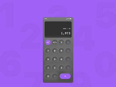 Daily UI ::  004 - calculator