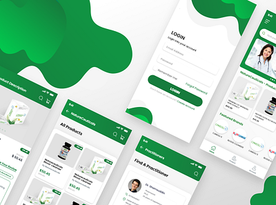 Pharma eCommerce Mobile App UI doctor app ecommerce app medicine mobile app mobile app design mobile ui pharma pharmaceuticals pharmacy uidesign uxdesign