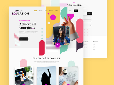 Education website boostrap designing eclass education elearning elearning courses html css html template learning app online learning ui uidesign uiux ux uxdesign webdesign