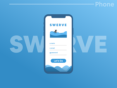 Swerve Sign Up Page Concept art dailyui design ui uiux vaptex