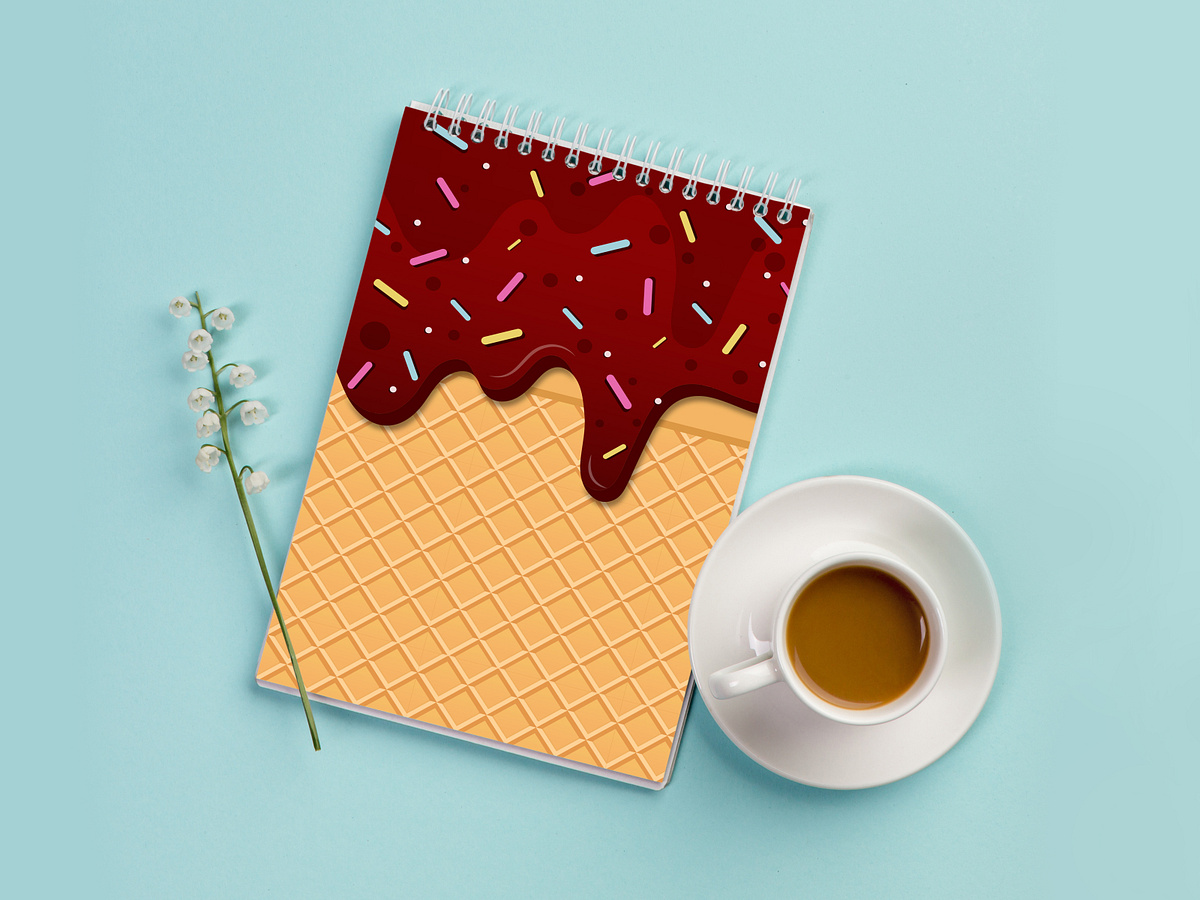 Ice cream cover design by Yeganeh Aubi on Dribbble