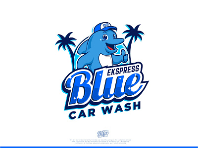 Dolphin Mascot - Car Wash animal logo auto detailing branding car cleaning car wash cartoon logo cute logo design dolphin fun logo illustration logo mascot character mascot logo mascotlogo vector wash services