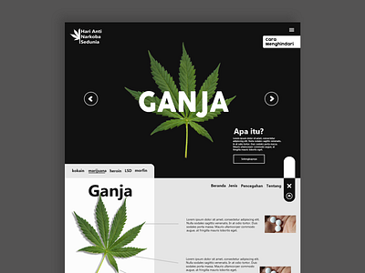 International Anti Drug Day Web Design design drugs illustration minimal simple ui ux web webdesign website