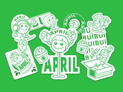 【APRIL】系列 branding design illustration ip 系列