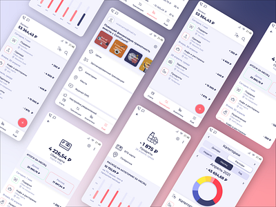 Mobile App to Manage Finances app design finance mobile ui ux