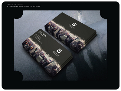 corporate business card design template