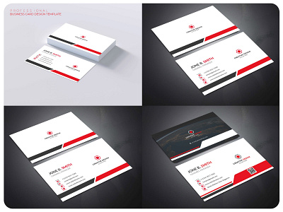 corporate business card design template