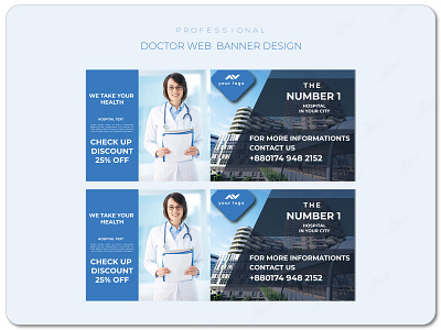 web banner design template banner ad banner design business banner doctor doctor web banner design doctors professional banner web banner design webdesign