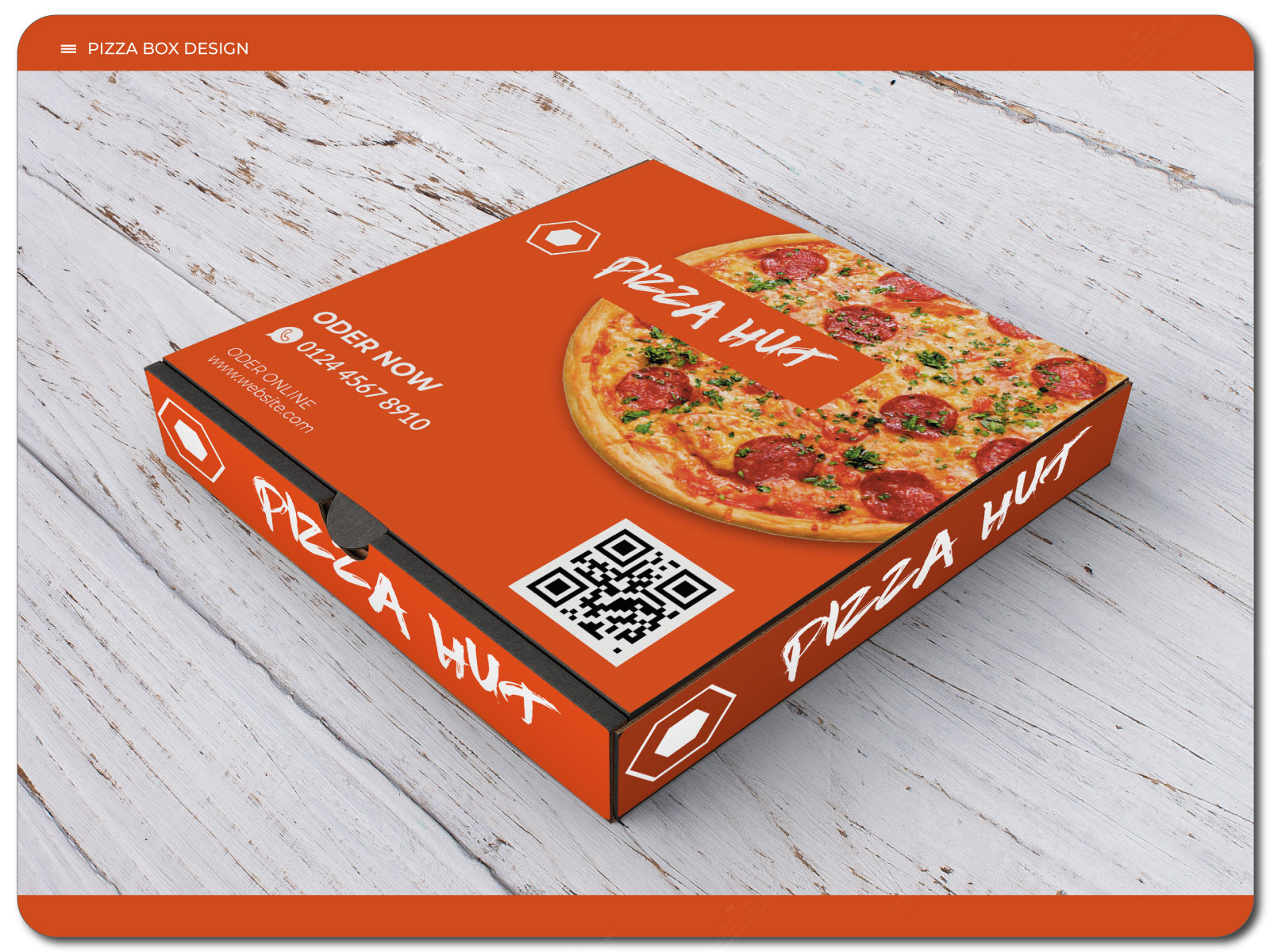 Pizza Box Design Template