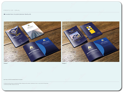 Real estate Marketing folder design template