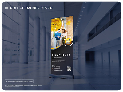 professional Roll up banner design template ads ads design branding business roll up banner icon illustration redesign restaurant roll up banner rollup ui ux vector