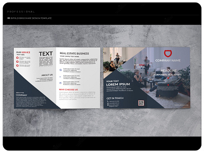 Bifold brochure design template