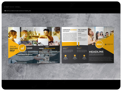 Bifold brochure design template