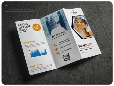 trifold brochure design template