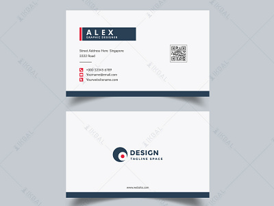 Modern business card template 3d branding business card creative business card graphic design logo modern business card motion graphics typography ui vector visiting card