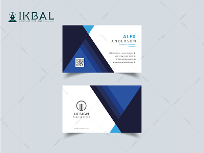 Visiting card design business card design creative business card graphic design id card modern business card motion graphics typography vector visiting card design